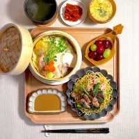 のどぐろだし塩焼きそばの献立