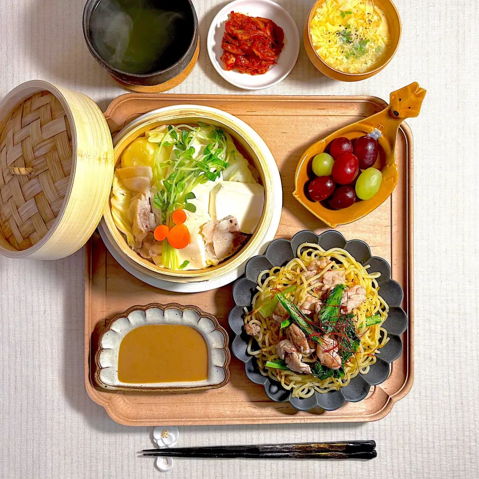 のどぐろだし塩焼きそばの献立|すずさん