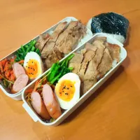 次男弁当&おにぎり|tamagomagomagoさん