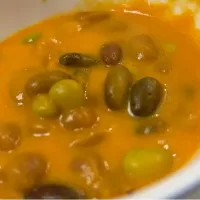 豆とカボチャのスープ|お家でbar!さん