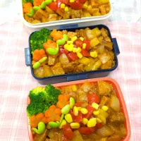 ポークチャップ弁当♥|みちゅあしさん