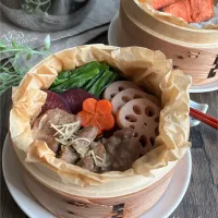 蒸籠蒸しジンジャーポーク|ゆーこどんさん