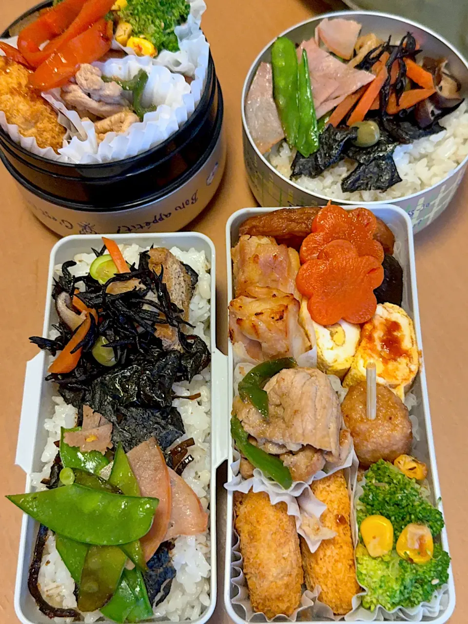 今日の旦那と私のお弁当|sacchan( ﾐΦﻌΦ)ฅさん