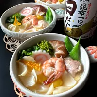 レンジで簡単賑わい茶碗蒸し