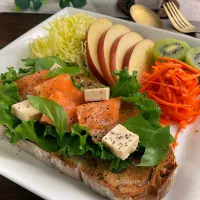 スモークサーモン&クリームチーズnoタルティーヌ