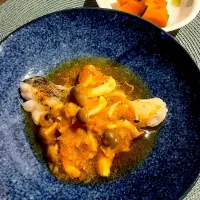 鱈のしめじみぞれ餡掛け