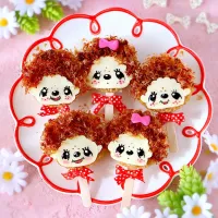 モンチッチ誕生日♡焼きおにぎり| あーたんさん