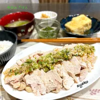 蒸し鶏のピリ辛ソース|亜矢子さん