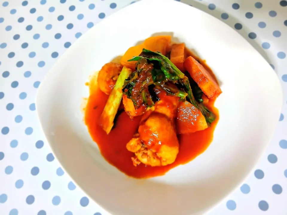 トマトジュースでトマト煮(*｀艸´)✨|ぽんすけさん