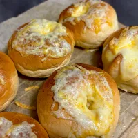 深夜のWチーズベーグル|ななごさん