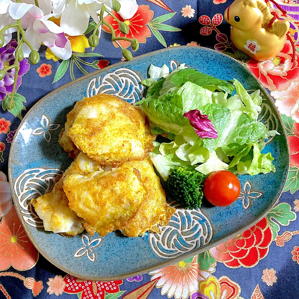 鱈🐟のカレーピカタ✨|ringonamaさん