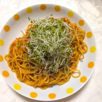 1/27朝ごはんトマトときのこのスパゲッティ🍝|卯月さん
