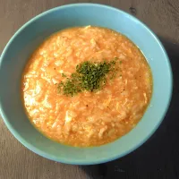トマトと卵の洋風雑炊|ハイドランジアさん