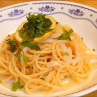 イカとたらこのパスタ