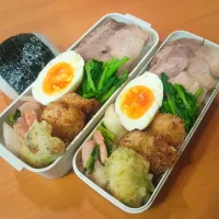 次男弁当&おにぎり|tamagomagomagoさん