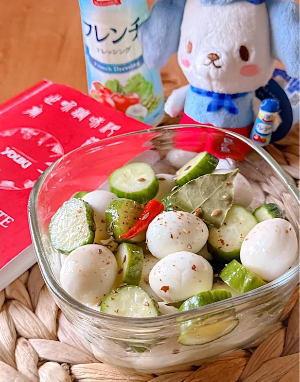 うずらときゅうりのピクルス|にゃんぺこさん