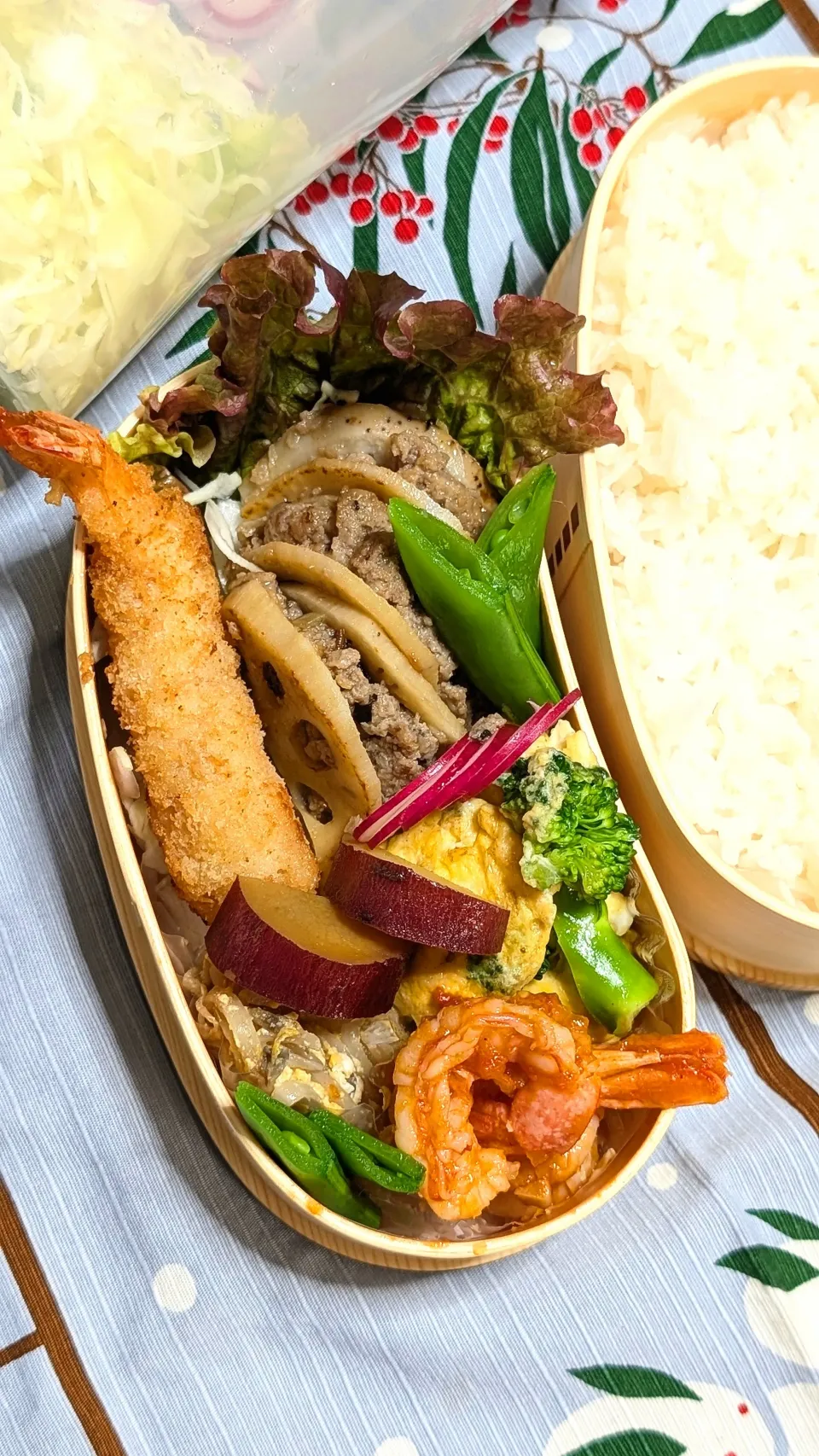 本日のお弁当〜蓮根の挟み焼き弁当|f.1125beさん