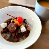 あんみつとコーヒー|リフルシャッフルさん