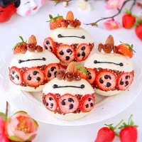 ベイマックス☆おやきいちごサンド|あーたんさん