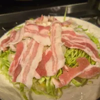 レンチン前のとんぺい焼き|しあるさん