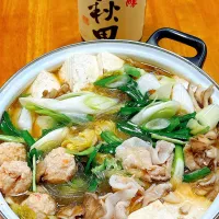 2026/01/28 鶏団子と豚ロース肉の味噌鍋|Blueberry🫐さん