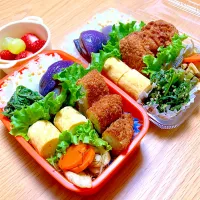 夫と次女のお弁当🍱🍙|シズソラさん