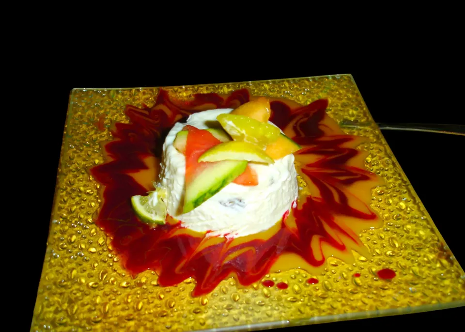 🇮🇹Panna cotta mango passion fruit sauce🇮🇹|KWAII69さん