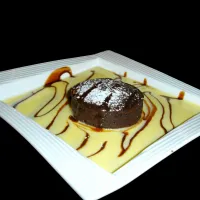 🇫🇷Chocolate fondant with custard🇫🇷