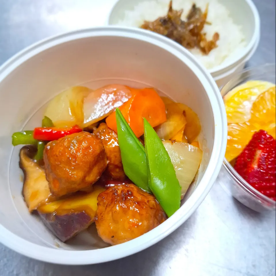 ︎🌟甘酢肉団子弁当︎🌟|ゆきさんさん