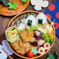 唐揚げ弁当|Akiyoෆ¨̮⑅さん