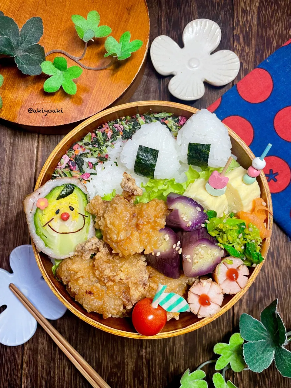 唐揚げ弁当|Akiyoෆ¨̮⑅さん