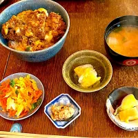 晩ごはん♯かつ丼|小松菜さん