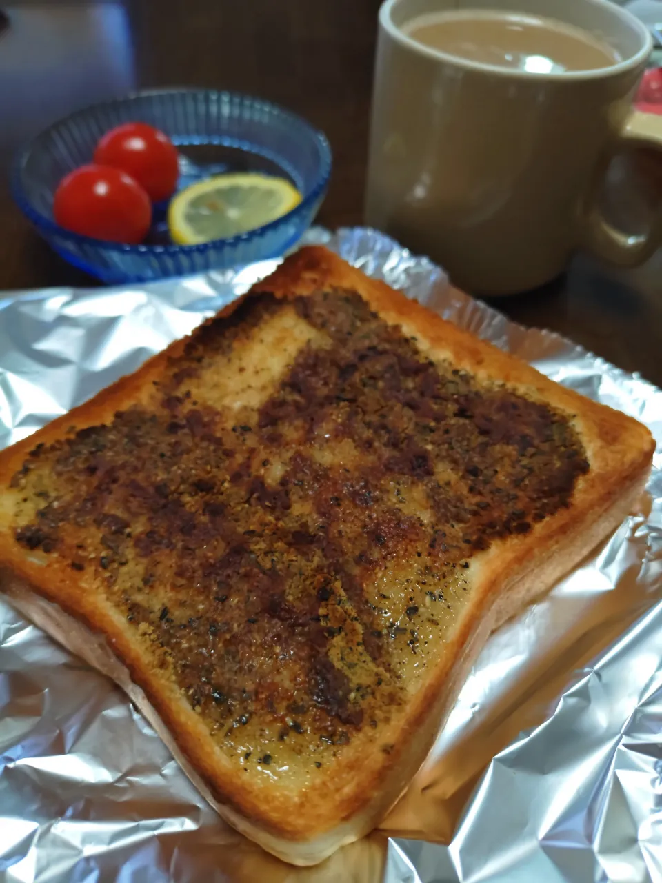 黒豆黒ごまきな粉トースト|macchinaさん