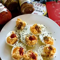 スペイン料理🇪🇸デビルドエッグ|あやめもちもちさん
