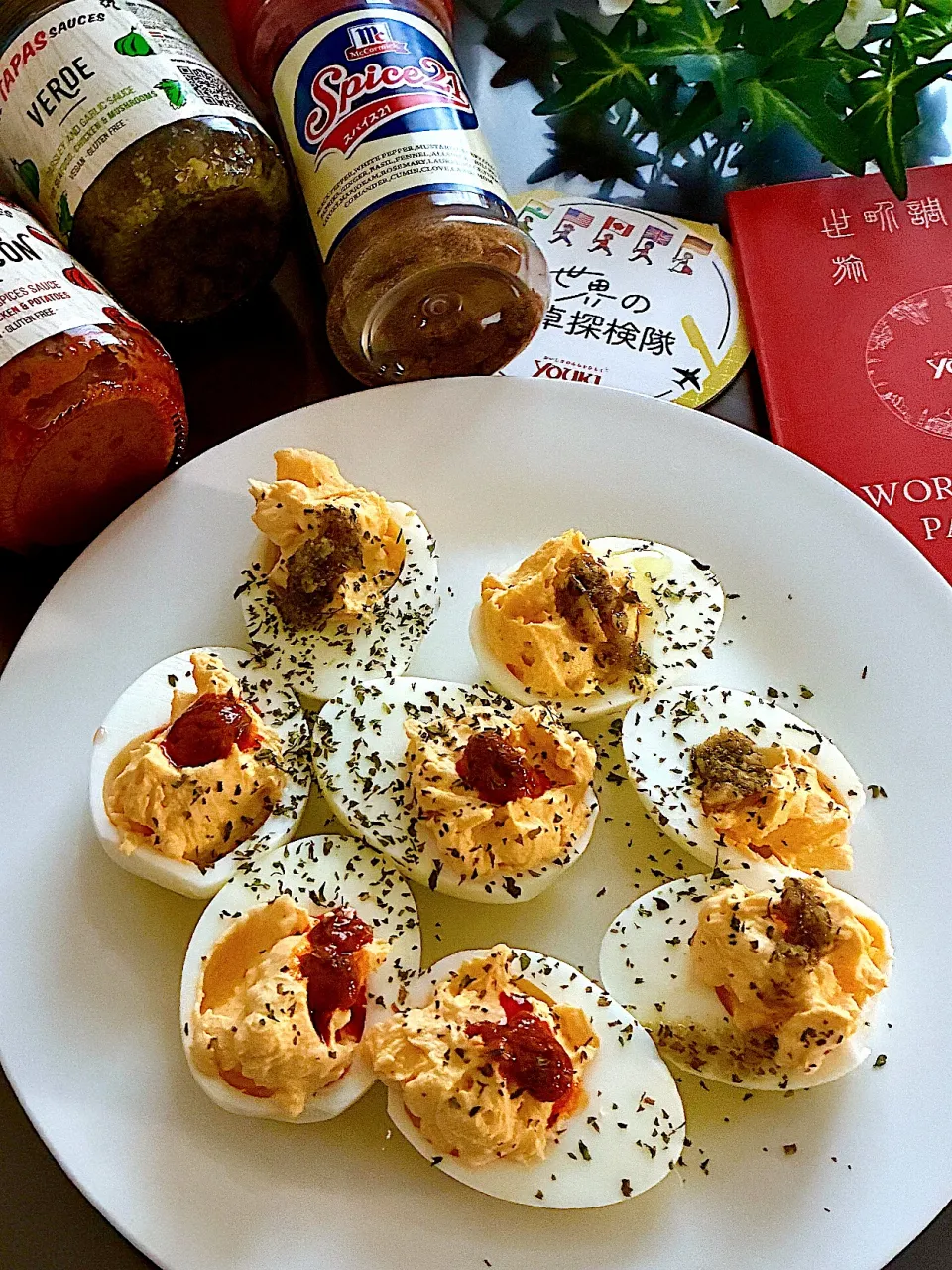 スペイン料理🇪🇸デビルドエッグ|あやめもちもちさん