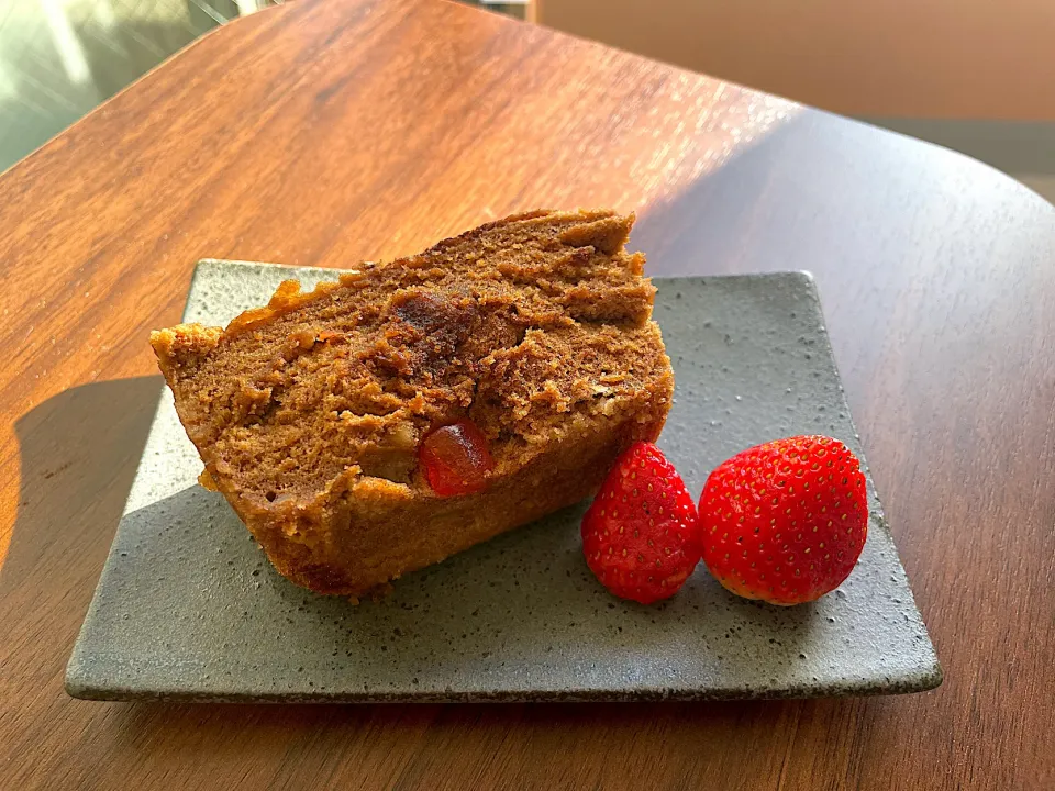 黒糖米粉蒸しパン　ドライフルーツラム酒入り|にゃふてんさん