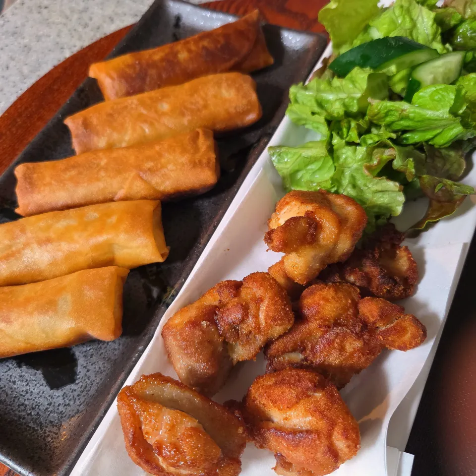 唐揚げと春巻き|aoiさん