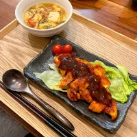 鶏テキともずく酸辣湯| こじめろ。さん