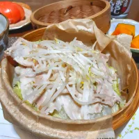 豚バラと白菜の蒸籠蒸し～✨| びせんさん