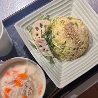 かす汁とチャーハン|くまちゃんさん