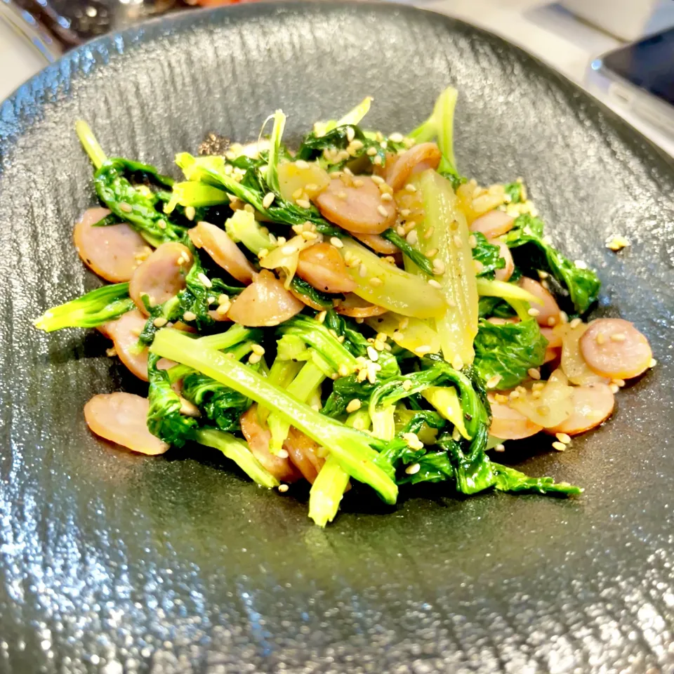 セロリの葉のペペロンチーノ|ぎんさん