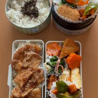 今日の旦那と私のお弁当| sacchan( ﾐΦﻌΦ)ฅさん