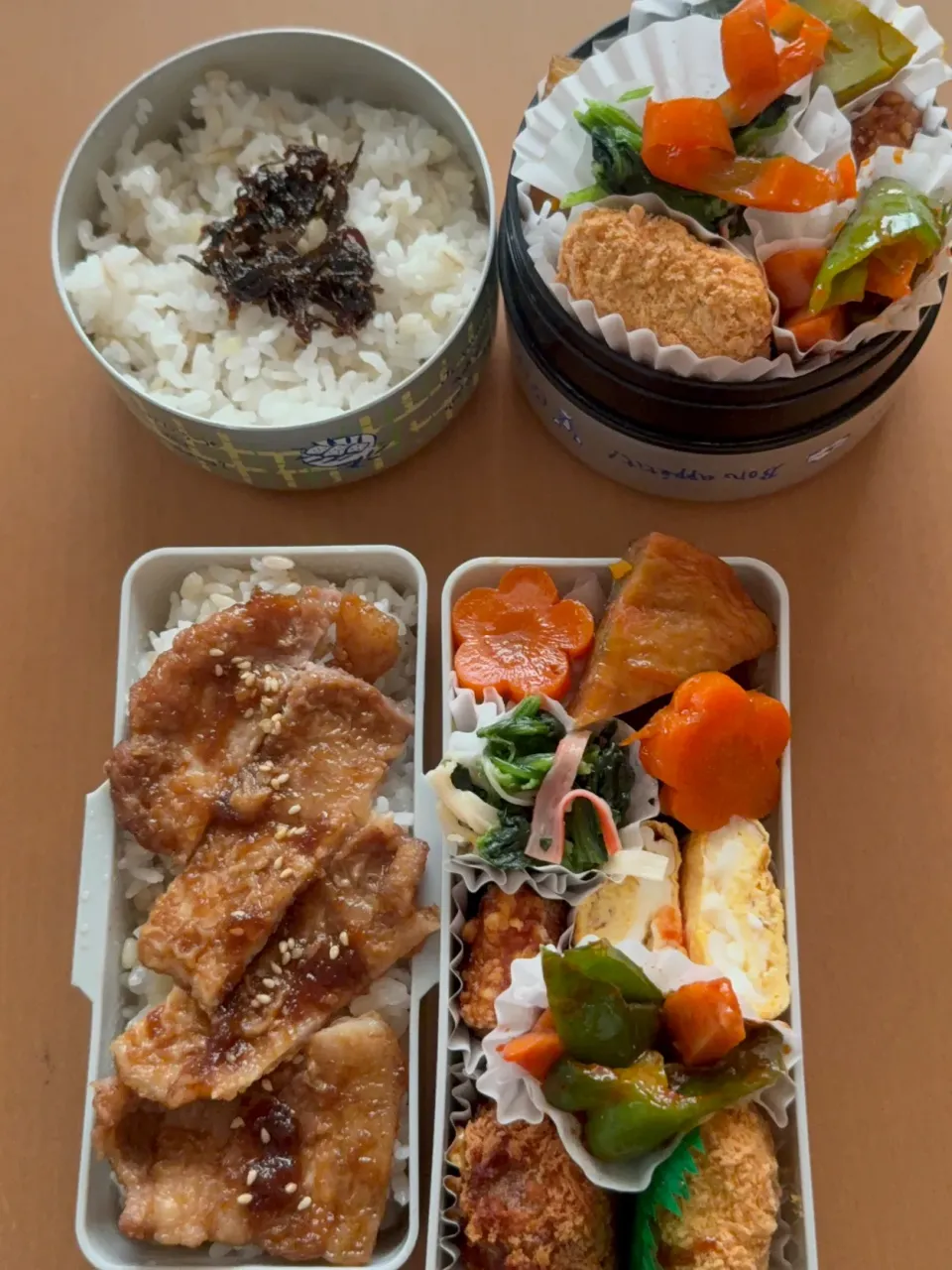 今日の旦那と私のお弁当|sacchan( ﾐΦﻌΦ)ฅさん