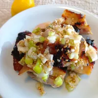 塩麹チキン〜ネギ塩レモンソースがけ〜|うーくーちゃんさん