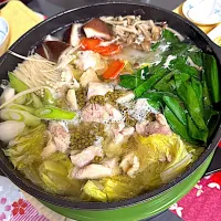 鳥塩さんしょさん鍋🍲|プクママさん