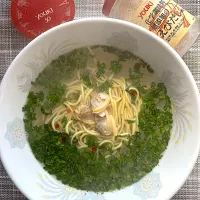 あっさりしたスープの春菊の香りの湯麺|栃倉 直人さん