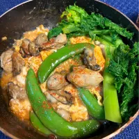 牡蠣とお野菜とろ〜り卵味噌| ゆっちこさん