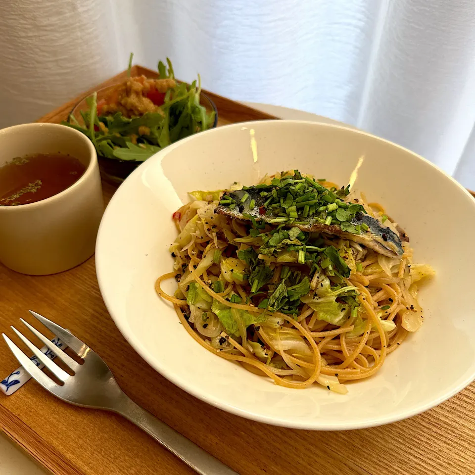 鰯とキャベツのパスタセット|pontalさん
