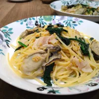 牡蠣とベーコンのスパゲティ|古尾谷りかこさん