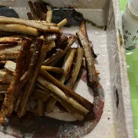 味付けごぼうの揚げ物✨近頃ご飯が美味しくて、ええ事です❣️お米が高いです。お赤飯を炊こうと、もち米を見ましたが、これも高かったわ。お赤飯のささげを買おうと思ったのですが、忘れた😵近頃はほんとに忘れる事多し、生活に刺激がないんかな🤔🤔まぁ平凡な毎日が一番幸せだと思わなくてはと、シミジミ思う今日この頃🤭|tamemitiさん